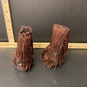 18" doll boots w/tassels