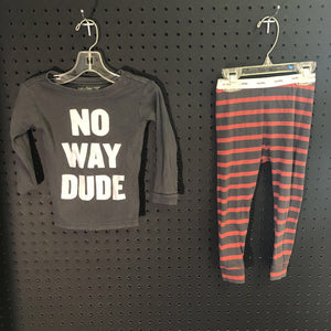 "No Way."2pc sleepwear