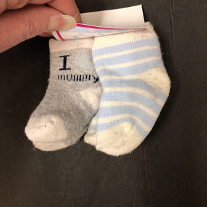 2pk newborn socks