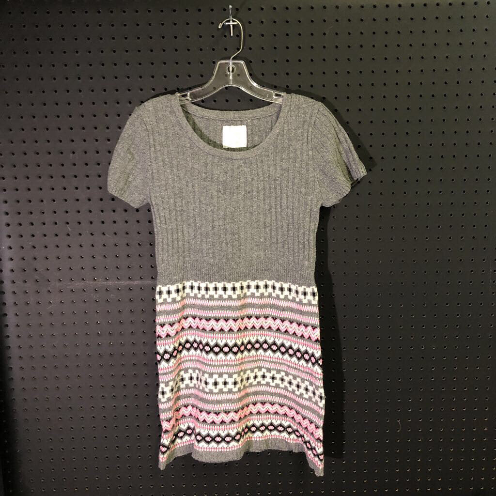 pattern sweater dress