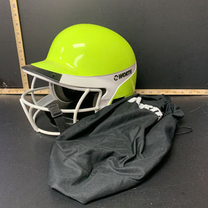 Softball batting helmet w/face mask