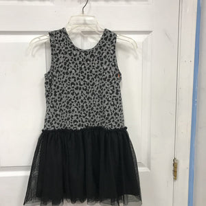 Leopard print dress w/tool skirt