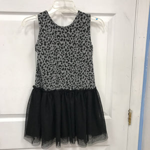 Leopard print dress w/tool skirt